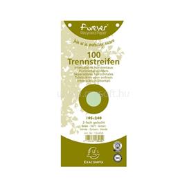 EXACOMPTA 105x240mm 100db/cs zöld elválasztócsík P2220-1107 small