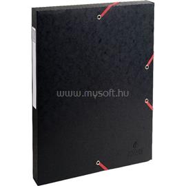 EXACOMPTA A4 2,5cm fekete prespán karton gumisbox P2070-0185 small
