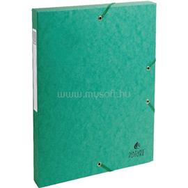 EXACOMPTA A4 2,5cm zöld prespán karton gumisbox P2070-0187 small