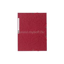 EXACOMPTA Gumis mappa karton  prespán A/4 Exacompta cseresznyepiros P2110-0582 small