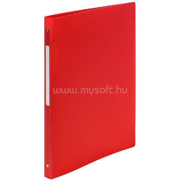 EXACOMPTA Opaque A4 4 gyűrűs 20 mm gerinccel PP piros gyűrűskönyv