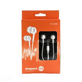 EXPERT EX-100W fülhallgató (fehér) EXPEX100W small