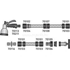 EXTOL CRAFT PISZTOLY SZÓRÓFEJ, LOCSOLÓ, ERGONOMIKUS , MŰANYAG 7 FÉLE SUGÁR, KUPLUNG CSATLAKOZÓVAL EXTOL_CRAFT_70113 small