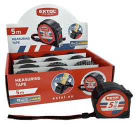 EXTOL PREMIUM MÉRŐSZALAG, GUMÍROZOTT, 2 STOPPOS, 5M×19MM EXTOL_PREMIUM_3155 small