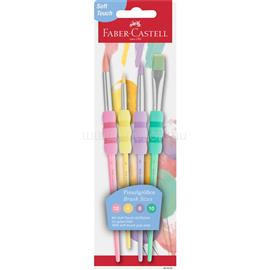 FABER - CASTELL Ecsetkészlet, 4, 8, 10, 12, puha tapintású pasztell kerek/lapos Faber-Castell 4klf. testszín FC481620 small