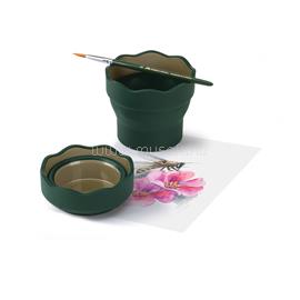 FABER - CASTELL Ecsettál összecsukható mechanizmussal CLIC&GO Faber-Castell sötétzöld FC181520 small