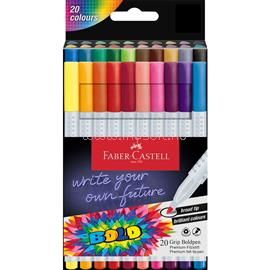 FABER - CASTELL Rostirón, filctoll készlet, vastag GRIP Boldpen Faber-Castell 20 klf. szín FC155318 small