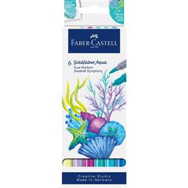 FABER - CASTELL Rostirón, filctoll készlet akvarell kétvégű GOLDFABER AQUA Kagyló szimfónia Faber-Castell 4klf. szín FC164510 small