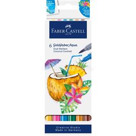 FABER - CASTELL Rostirón, filctoll készlet akvarell kétvégű GOLDFABER AQUA Kókuszos koktél Faber-Castell 4klf. szín FC164509 small