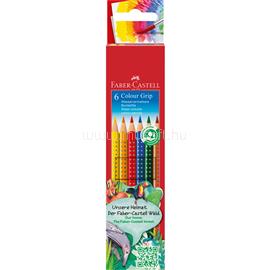 FABER - CASTELL Színes ceruza készlet háromszögletű GRIP Faber-Castell 6klf. szín FC112406 small