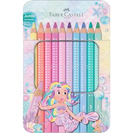 FABER - CASTELL Színes ceruza készlet háromszögletű SPARKLE Faber-Castell 10klf. szín FC210910 small
