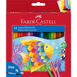 FABER - CASTELL Színes ceruza készlet hatszögletű akvarell + ecset Faber-Castell 24klf. szín FC114425 small