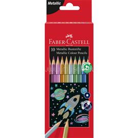 FABER - CASTELL Színes ceruza készlet hatszögletű metál Faber-Castell 10klf. szín FC201583 small