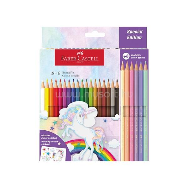 FABER-CASTELL 18+6 db kastélyos színes ceruza készlet