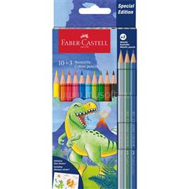 FABER-CASTELL Dinoszaurusz 10+3 db hatszögletű színes ceruza készlet FABER-CASTELL_FC111213 small