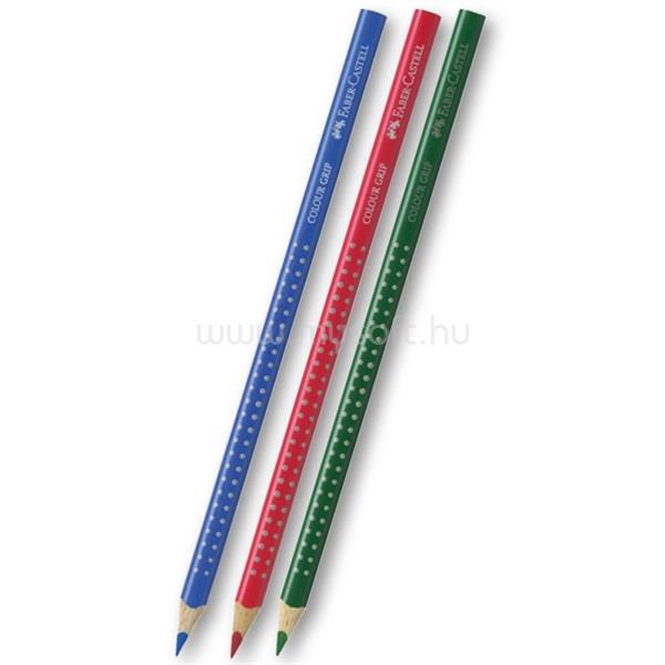 FABER-CASTELL Grip 2001 3db-os piros-kék-zöld színes ceruza