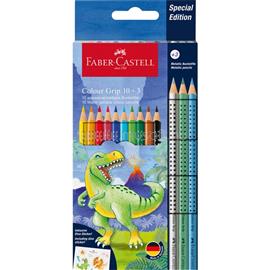 FABER-CASTELL Grip Dinoszaurusz 10+3 db háromszögletű színes ceruza készlet FABER-CASTELL_FC201545 small