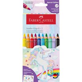FABER-CASTELL Grip Jumbo Unikornis 8+2 db háromszögletű színes ceruza készlet FABER-CASTELL_FC110923 small