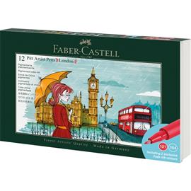 FABER-CASTELL London 12 db-os művészfilctoll készlet FABER-CASTELL_FC267137 small