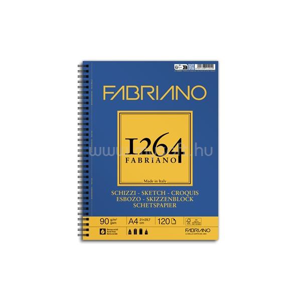 FABRIANO 1264 Sketch 90 g A4 120 lap spirál rajz- és vázlattömb