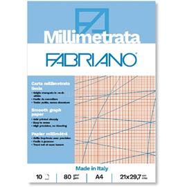 FABRIANO A4 80g 10lapos milliméterpapír tömb FABRIANO_19100662 small