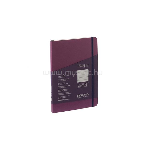 FABRIANO Ecoqua Plus A5 80 lapos lila vonalas notesz