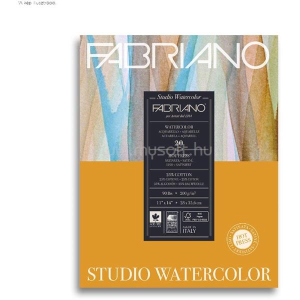 FABRIANO Watercolour Studio 200g 28x35,6cm 20lapos akvarell tömb