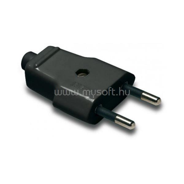 FAMATEL 1001-N 10A-250V földeletlen dugvilla (fekete)