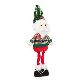 FAMILY CHRISTMAS KARÁCSONYI TEXTIL MIKULÁS FIGURA TELESZKÓPOS LÁBBAL 58759A small
