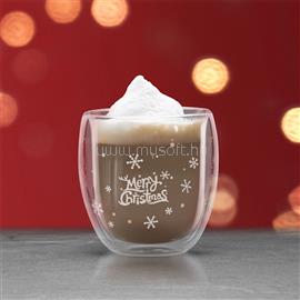 FAMILY CHRISTMAS ÜVEGPOHÁR KARÁCSONYI DUPLAFALÚ 300 ML 57176E small
