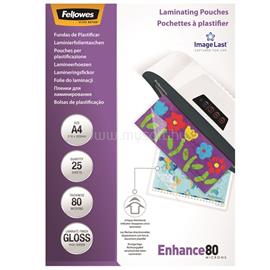 FELLOWES A4 80 mikron, 25 db/csomag fényes lamináló fólia FELLOWES_IFW53962 small