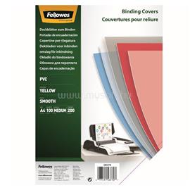 FELLOWES Előlap, A4, 200 mikron, 100 db/csomag, FellowesR áttetsző sárga FELLOWES_5377001 small
