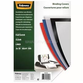 FELLOWES Előlap, A4, 500 mikron, 50 db/csomag, FellowesR Fantaisie, áttetsző FELLOWES_5350601 small