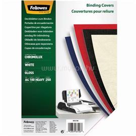 FELLOWES Hátlap, A4, 250 g, fényes 100 db/csomag, FellowesR ChromoLux, fehér FELLOWES_5378006 small