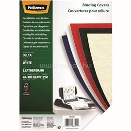 FELLOWES Hátlap, A4, 250 g, matt, FellowesR Delta, 100 db/csomag, fehér FELLOWES_5370104 small
