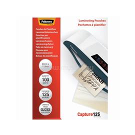 FELLOWES Lamináló fólia, 83x113mm, 125 mikron, fényes, 100 db/doboz, FellowesR FELLOWES_5307101 small