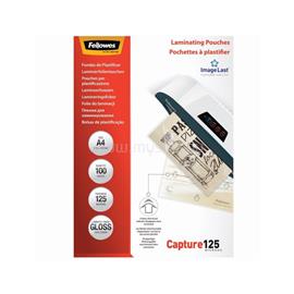FELLOWES Lamináló fólia, A4, 125 micron, fényes, 100 db/doboz, FellowesR FELLOWES_5307407 small