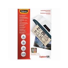 FELLOWES Lamináló fólia, A4, 125 mikron, fényes, öntapadó hátlappal, 100 db/doboz, FellowesR FELLOWES_5328901 small