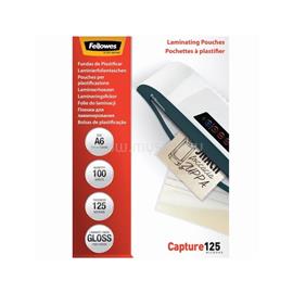 FELLOWES Lamináló fólia, A6, 125 mikron, fényes, 100 db/doboz, FellowesR FELLOWES_5307201 small