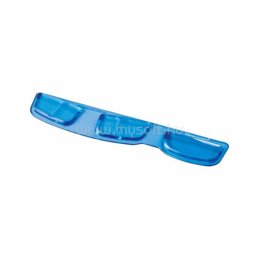 FELLOWES Tenyértámasz billentyűzethez, Health-V Crystal, kék