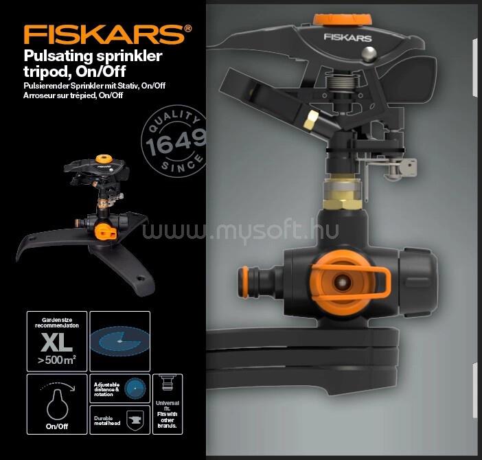 FISKARS PULZÁLÓ ESŐZTETŐ, TRIPOD TALP, BEKI