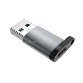 FIXED alumínium USB-C - USB-A adapter szürke FIXA-CU-GR small