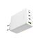 FIXED hálózati töltő 3xUSB-C 1xUSB-A kimenet, GaN technológia,PD 3.0, 100W, fehér FIXCG100-3CU-WH small