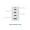 FIXED hálózati töltő 3xUSB-C 1xUSB-A kimenet, GaN technológia,PD 3.0, 100W, fehér FIXCG100-3CU-WH small