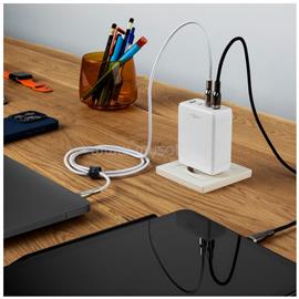 FIXED hálózati töltő 3xUSB-C 1xUSB-A kimenet, GaN technológia,PD 3.0, 100W, fehér FIXCG100-3CU-WH small