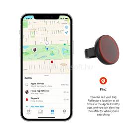 FIXED intelligens helymeghatározó reflektor Apple Find My applikációhoz, vezeték nélküli töltés, fekete FIXTAG-RE-BK small