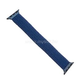 FIXED kötött nylon szíj Apple Watch 42/44mm, S méret, kék FIXENST-434-S-BL small