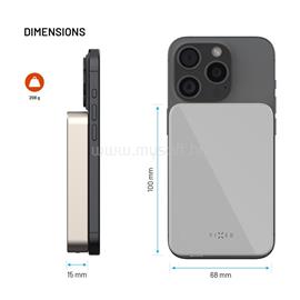 FIXED MagZen 10 Oi2 10000 mAh külső akkumlátor, titán FIXZENMC-10-TI small