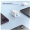 FIXED Mini 2x USB-C, USB-A GaN töltő adapter 65W, fehér FIXCG65M-2C1A-WH small