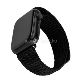 FIXED nylon sportos óraszíj Apple Watch 38/40/41mm-es okosórához, fekete, FIXNST2-436-BK FIXNST2-436-BK small